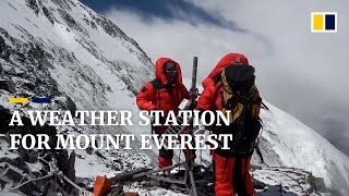 Chinese researchers climb Mount Everest to install weather stations on world’s tallest peak