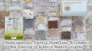 Beadingschool Sparkly Snowflake Christmas Box Opening