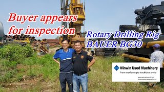 [ Winwin Used Machinery ] Used Rotary Drilling Rig BAUER BG 30 1997yr For Sale