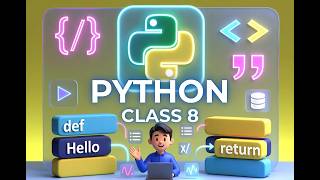 Functions & Strings in Python | Class 8 Computer | Easy Explanation with Examples