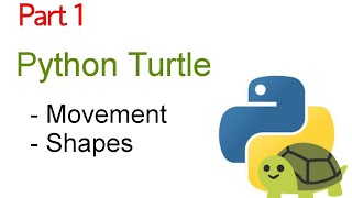 Python Turtle Graphics Tutorial (part 1) - Movement and Drawing