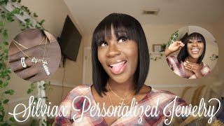 SILVIAX Personalized Jewelry Unboxing | Custom Nameplate Necklace and Ring