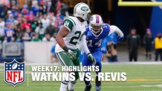 Sammy Watkins vs. Darrelle Revis | Jets vs. Bills | NFL Week 17 Highlights