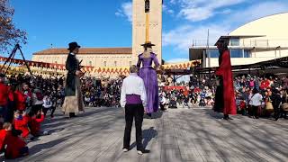 Ball a 3 dels gegants de parets del Vallès- XXVª trobada de gegants de parets del Vallès- 22/01/2023