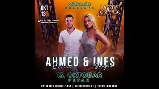 Petak 13.10.23 sa nama u KATAPULTO Lounge/Bar AHMED Karić \u0026 INES Senjić \u0026 KATAPULTO Band.