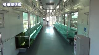 【車内】真岡鉄道 市塙→七井 Me as Alone Passenger in a Mohka Railway train for two stations