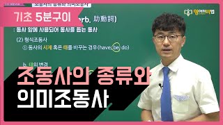 평촌학원가영어학원, 조동사의 종류와 의미조동사 (1419)