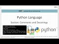 2.2 Python Comments and docstrings