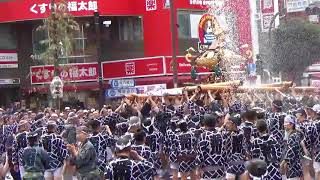 2017（平成29年）富岡八幡宮例大祭・門前仲町交差点/深川二南