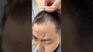 ஒளி அடர்த்தி ஆண்களின் டூப்பி மனித முடி #toupee #hairsystems #hairstyle #hairtok #hair #hairloss