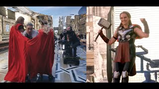 Girl Thor FAKE ARMS Seen in Marvel Studios' Thor: Love & Thunder, When Love Meets Thunder Featurette