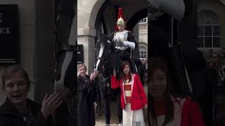 Kings Guard Rolls His Eyes At Tourist! 👀 #thekingsguard