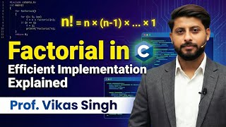 46.Factorial in C: Understanding and Implementing Efficiently in program | @codingseekho