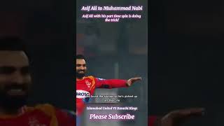 Asif Ali Bowling to Muhammad Nabi in Pakistan Super League 2022 | #shorts #psl7 #hblpsl7