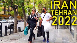 TEHRAN 2022: Walking Tour on Jomhuri Street - IRAN 4K UHD 60fps