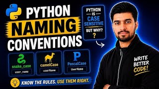 Python Naming Conventions Explained 🐍 | Snake, Camel & Pascal Case 🔥 | Is Python Case Sensitive?