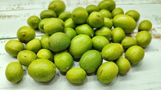 Liqueur of young green walnuts