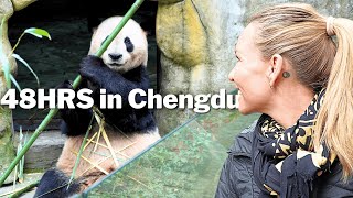 We Finally Saw PANDAS in China! Amazing 48 Hours in CHENGDU 🇨🇳
