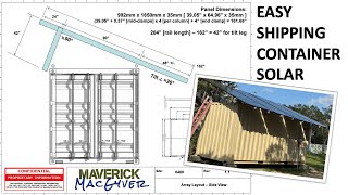 Solar Array Expansion using Shipping Container with bonus storage