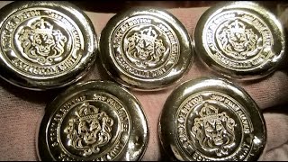 Scottsdale Silver 5 oz Buttons \u0026 Rounds Unboxing