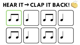 Rhythm Clap Along (Level 1 to 3) | Hear It → Clap It Back!