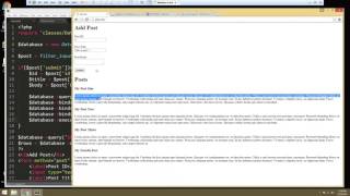 Learn How to Create a Database using PHPMyAdmin and OOP - Part 5