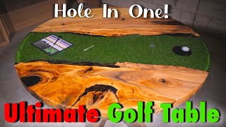 Wood And Resin Golf Table | DIY | How To |