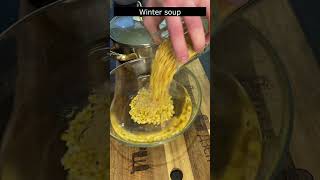 Winter soup from simple foods