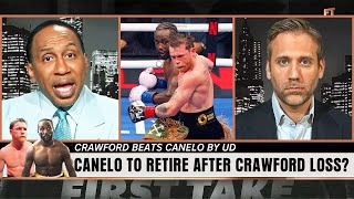 Stephen A & Kellerman REACT LIVE To Canelo’s CRUSHING LOSS vs Crawford!
