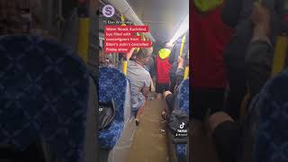 Water floods Auckland bus after torrential rain causes evacuations across city | Stuff | #shorts