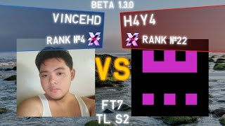 TETR.IO - VinceHD (Rank #4) vs. H4Y4 (Rank #22) - TETR.IO High Level Replays