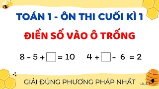 Toán lớp 1 | Ôn thi cuối kì 1 | Dạng bài ĐIỀN SỐ VÀO Ô TRỐNG | Thầy Nguyễn Văn Quyền