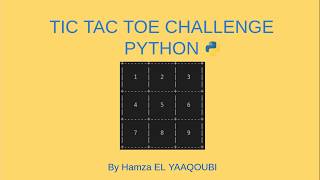 [TicTacToe - Python] Full Coding Session