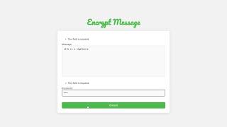 Python Cryptography Based Message Encryption and Decryption