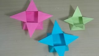 Origami box  - How to make a paper star box - easy