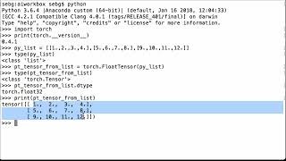 Convert List To PyTorch Tensor - PyTorch Tutorial