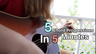 5 Easy Chord Progressions In 5 Minutes!