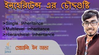 Java programming Hierchical inheritance Bangla | inheritance using java practical example part-2