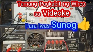 Tamang Pagkabit ng Wires ng Videoke. Gawin mo to Para Iwas Sunog. #wirings #wire #videoke, #tips