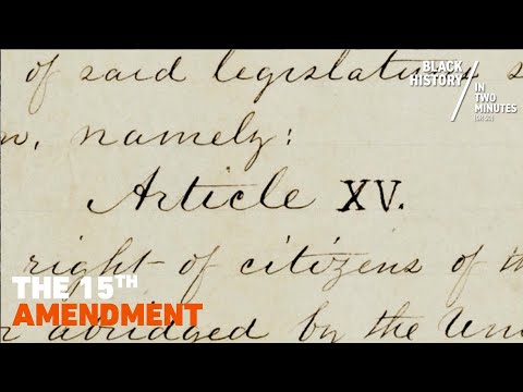Why was the 15th Amendment passed?