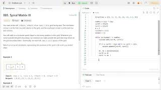 Leetcode 885 - Spiral Matrix III - Python