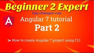 How to create angular 7 project using CLI