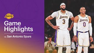 HIGHLIGHTS: Los Angeles Lakers vs San Antonio Spurs