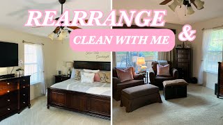 CLEAN AND REARRANGE WITH ME|| MY BEDROOM || CLEANING MOTIVATION