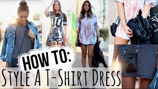 FALL LOOKBOOK: How to Style A T-Shirt Dress!