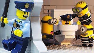 RICH PRISONER VS BROKE PRISONER - Lego Minion Prison Break | Lego Stop Motion