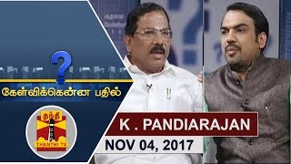 (04/11/2017) Kelvikkenna Bathil | Exclusive Interview with Ma.Foi Pandiarajan | Thanthi TV