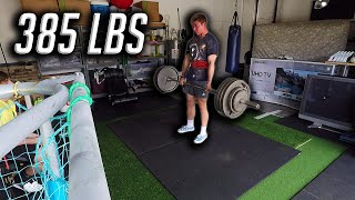 385 LB DEADLIFT PR | Powerlifting Prep Ep. 02