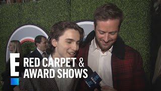 Armie Hammer & Timothee Chalamet Dish on Friendship | E! Red Carpet & Award Shows