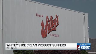 Whitey’s Ice Cream suffers product loss due to equipment malfunction